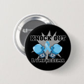 Badge Rond 5 Cm Knock Out Lymphedema (Devant & derrière)