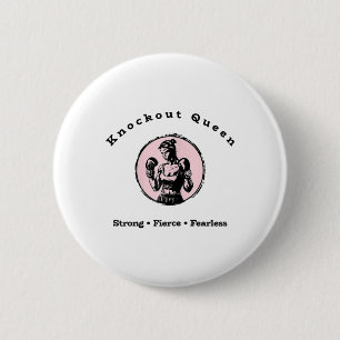 Badge Rond 5 Cm Knockout Queen