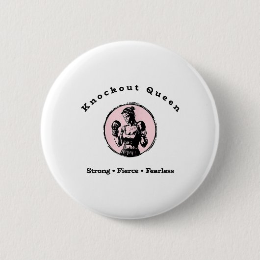 Badge Rond 5 Cm Knockout Queen (Devant)