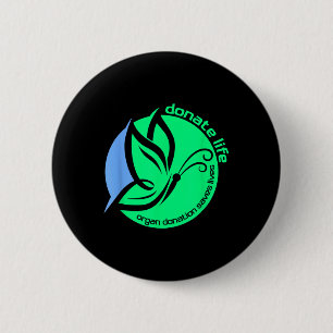 Badge Rond 5 Cm Kns Transplant Gear Uni-adultes don d'organes Awar