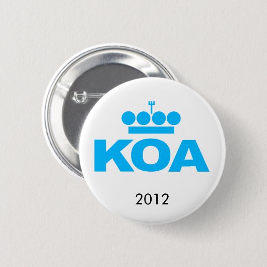 BADGE ROND 5 CM KOA 2012 (Devant & derrière)