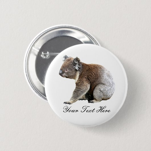 Badge Rond 5 Cm Koala (Devant & derrière)