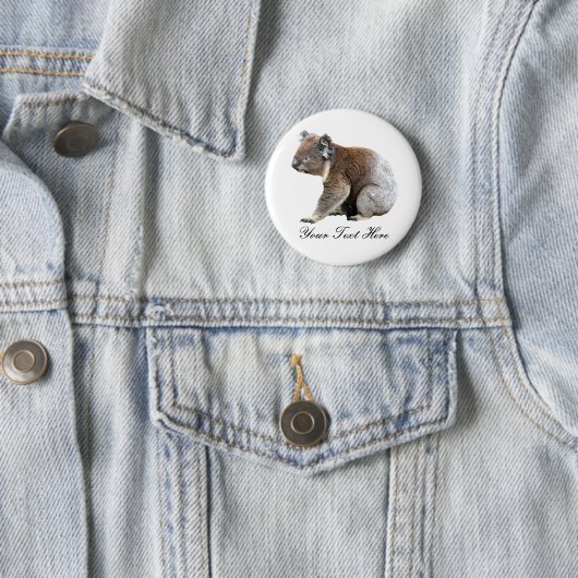 Badge Rond 5 Cm Koala (En situation)