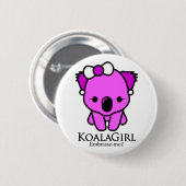 Badge Rond 5 Cm Koala Girl (Devant & derrière)