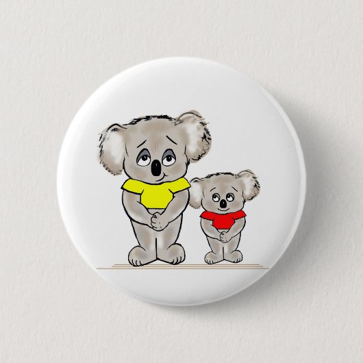 Badge Rond 5 Cm Koala lumineux (Devant)