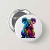 Badge Rond 5 Cm Koala rayonnant (Devant & derrière)