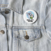 Badge Rond 5 Cm Koala-ty Thyme Funny Koala Thyme Pun (En situation)