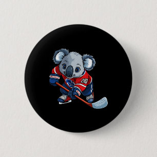 Badge Rond 5 Cm Koalas Ice Hockey 