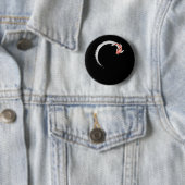 Badge Rond 5 Cm Koi Japonais Enso Poisson Carpe Cercle (En situation)