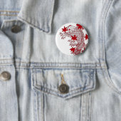 Badge Rond 5 Cm Koi rouge et blanc (En situation)
