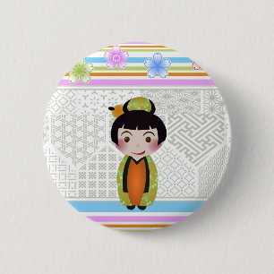 Badge Rond 5 Cm kokeshi noshi