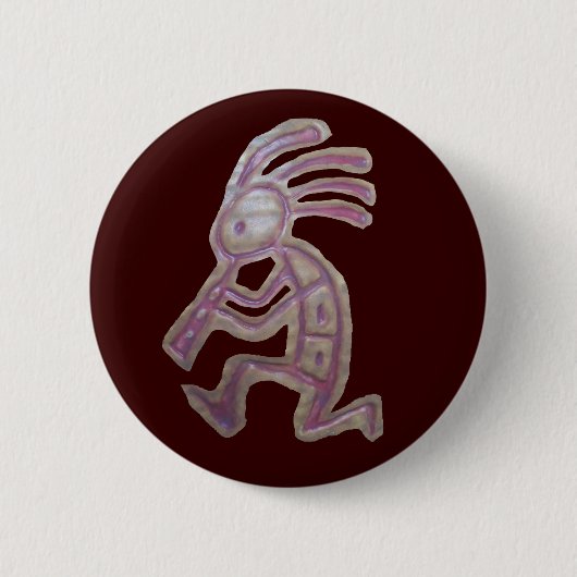 Badge Rond 5 Cm Kokopelli (Devant)