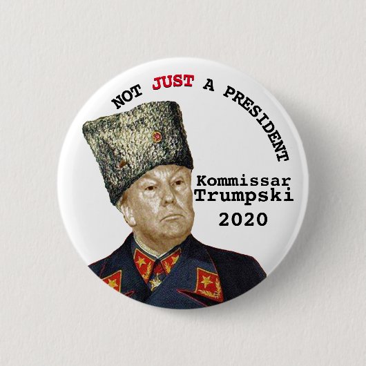 Badge Rond 5 Cm Kommissar Trumpski (Devant)