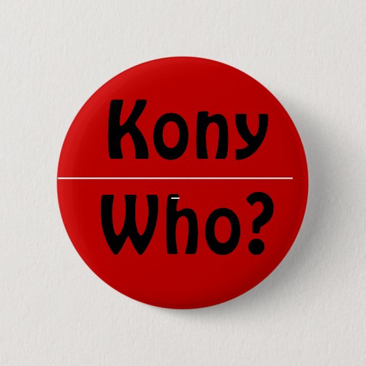 Badge Rond 5 Cm Kony qui (Devant)