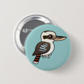Badge Rond 5 Cm Kookaburra riant (Devant & derrière)