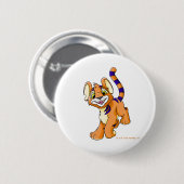 Badge Rond 5 Cm Kougra orange aventureux (Devant & derrière)
