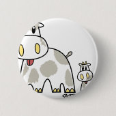 Badge Rond 5 Cm KP Friends USHI (Devant)