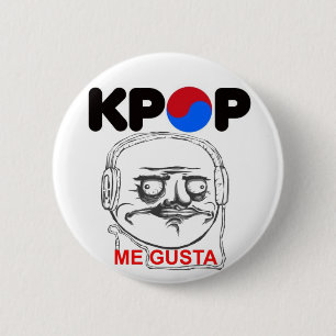 Badge Rond 5 Cm KPop Me gusta Meme, i like