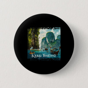 Badge Rond 5 Cm Krabi Thaïlande _1