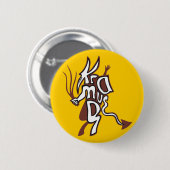 Badge Rond 5 Cm Krampus (Devant & derrière)