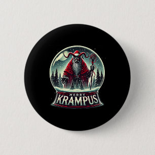 Badge Rond 5 Cm Krampus Vient À La Ville Horreur Merry Krampus Chr