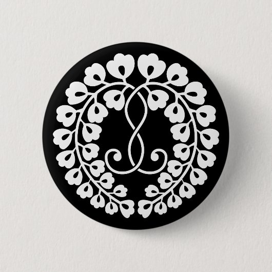 Badge Rond 5 Cm Kujo wisteria (Devant)
