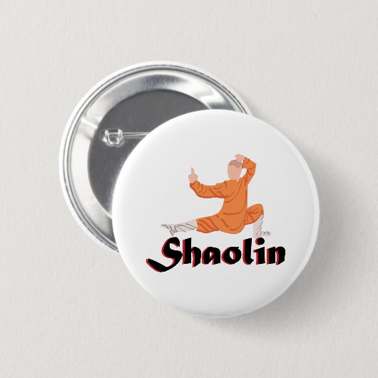 Badge Rond 5 Cm Kung Fu Shaolin (Devant & derrière)