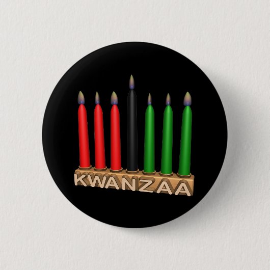 Badge Rond 5 Cm Kwanzaa (Devant)
