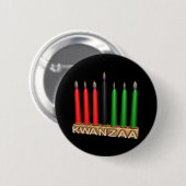 Badge Rond 5 Cm Kwanzaa (Devant & derrière)