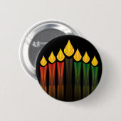 Badge Rond 5 Cm kwanzaa cand (Devant & derrière)