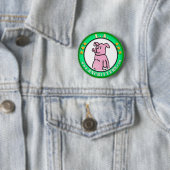 Badge Rond 5 Cm L.A. Bouton (En situation)