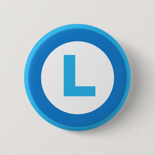 Badge Rond 5 Cm L est pour le perdant (Devant)