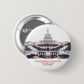 Badge Rond 5 Cm La 2ème inauguration de Barack Obama "j'étais là (Devant & derrière)