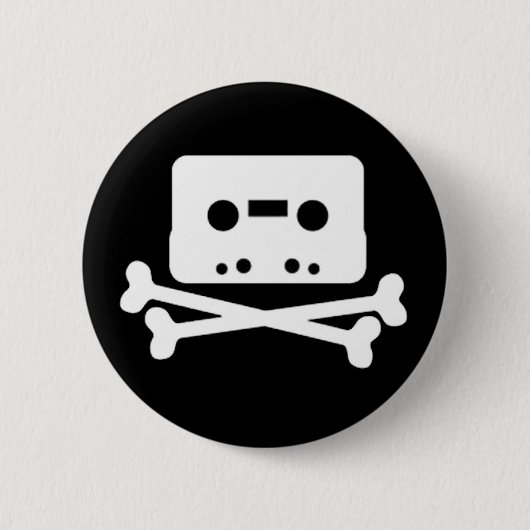 Badge Rond 5 Cm La Baie pirate de Button (Devant)