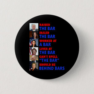 Badge Rond 5 Cm La Barre Harris A Échoué La Barre