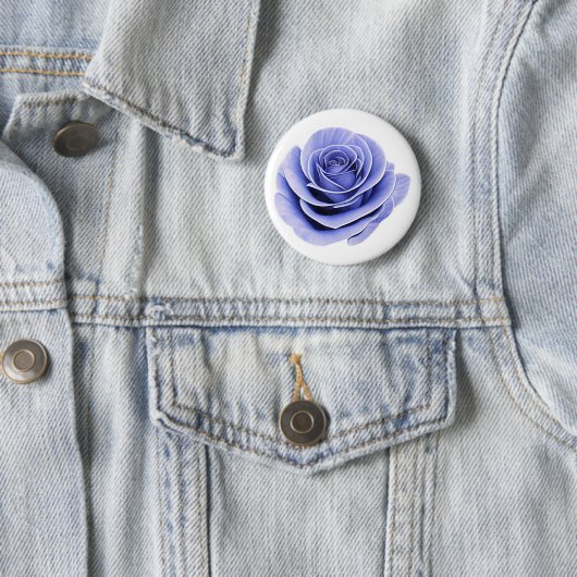 Badge Rond 5 Cm La beauté fragile d'un Rose (En situation)