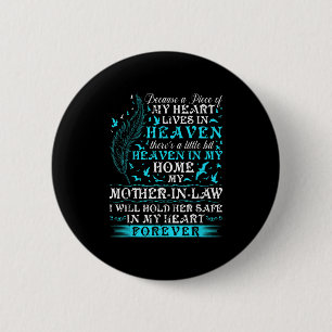 Badge Rond 5 Cm La belle-mère en mémoire du souvenir Guardian Ange