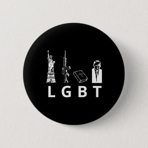 Badge Rond 5 Cm La Bible des armes Trump