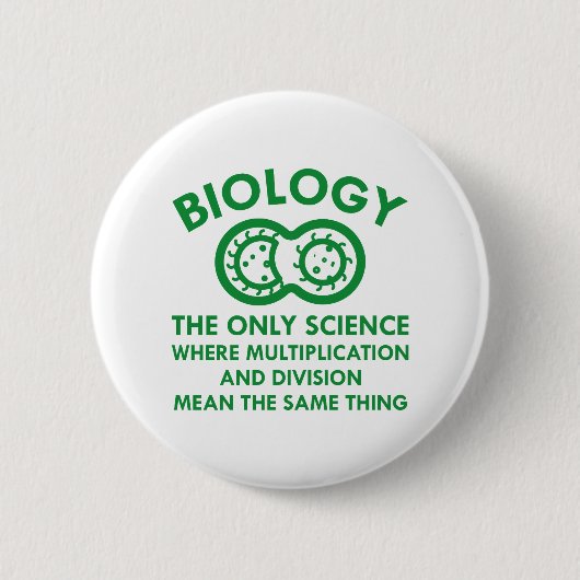Badge Rond 5 Cm La biologie est dans mes gènes (Devant)