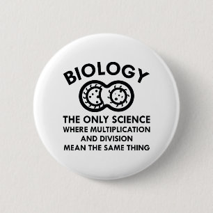 Badge Rond 5 Cm La biologie est dans mes gènes