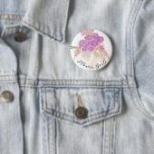 Badge Rond 5 Cm La Boca Rosa noeud papillon Bouquet petite fille  (En situation)