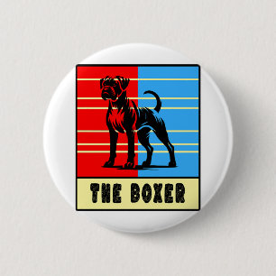 Badge Rond 5 Cm La boîte - Chien fort
