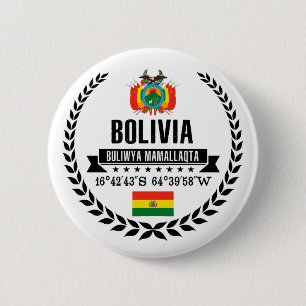 Badge Rond 5 Cm La Bolivie
