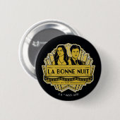 Badge Rond 5 Cm La Bonne Nuit - Rendez-Vous À La Speakeasy (Devant & derrière)