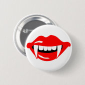 Badge Rond 5 Cm La bouche de Vampire (Devant & derrière)