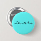 Badge Rond 5 Cm La broche "Mère de l'épouse" (Devant & derrière)