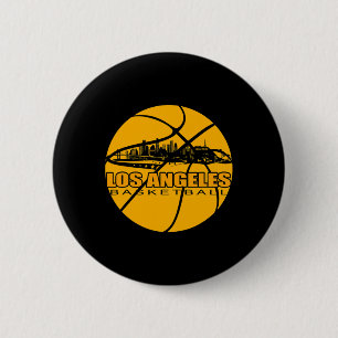 Badge Rond 5 Cm La Bysketbyll Lover Gift - Los Angeles Bysketbyll