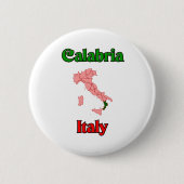 Badge Rond 5 Cm La Calabre Italie (Devant)