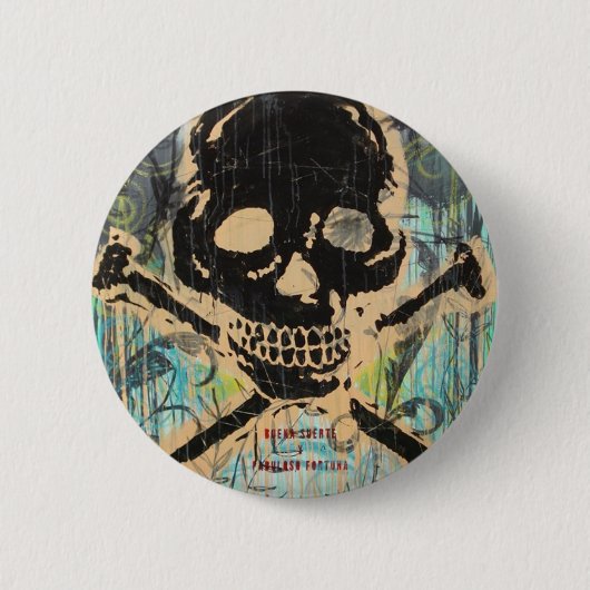 Badge Rond 5 Cm La Calavera (Devant)