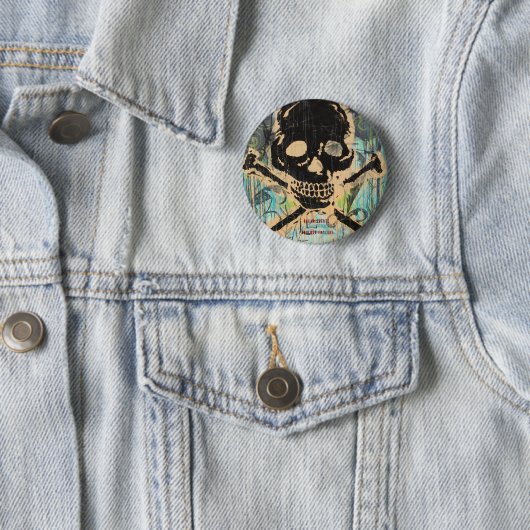 Badge Rond 5 Cm La Calavera (En situation)